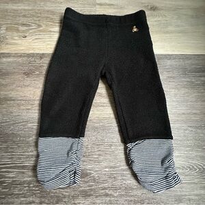 GAP Baby Fleece Pants with Striped Cuffs